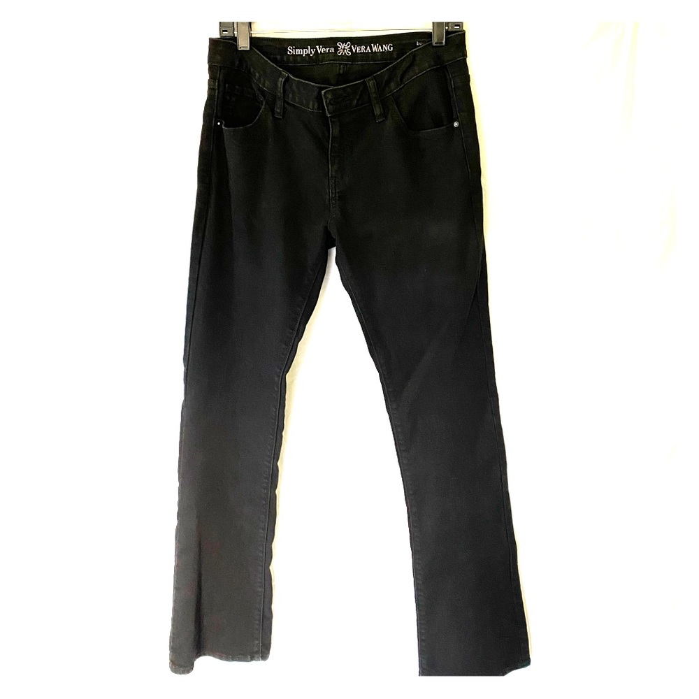 Simply Vera Vera Wang black boot cut jean size 8